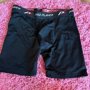 Pro Player Men's Black Boxer Briefs with Red Accents